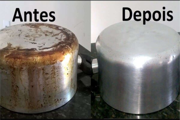 Como limpar panela queimada e manchada de gordura sem fazer esforço