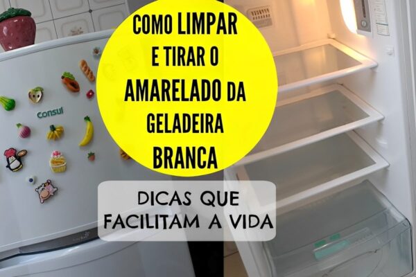 Como tirar amarelado de geladeira branca usando produtos que você tem em casa