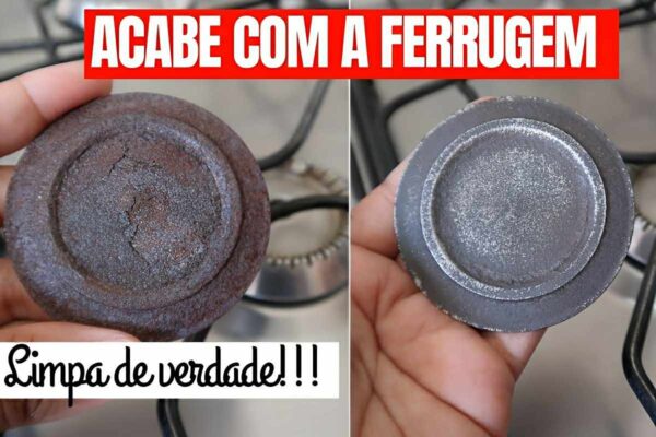 Como tirar ferrugem das bocas do fogão usando 2 ingredientes que você sempre tem em casa