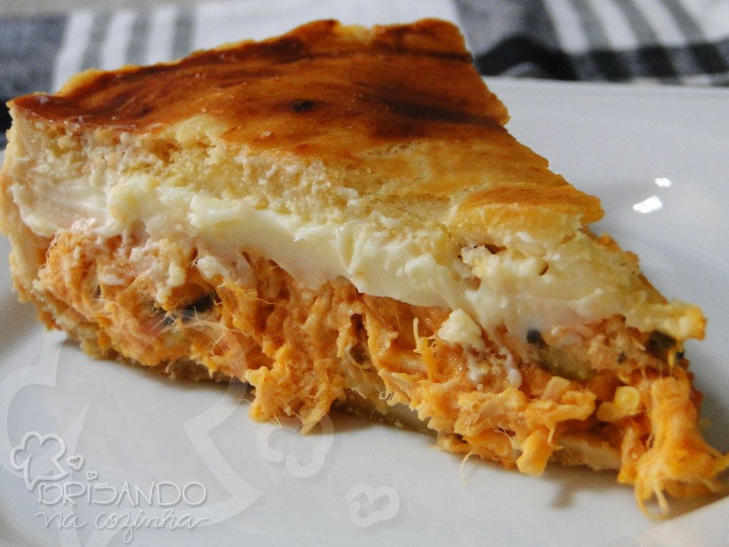 Deliciosa Torta de Frango  com Catupiry de dar  água na Boca