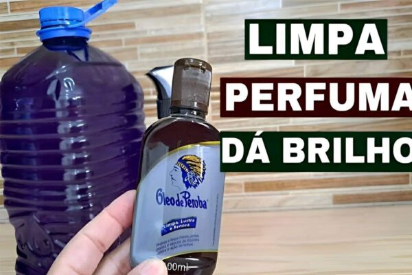 Desinfetante caseiro 2 em 1 para desinfetar e deixar o piso da sua casa brilhando