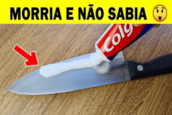 Dica para afiar facas de forma prática e eficiente usando pasta de dente
