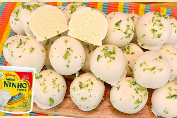 Docinho de limão com apenas 3 ingredientes perfeito para servir na festinha ou vender em caixinhas