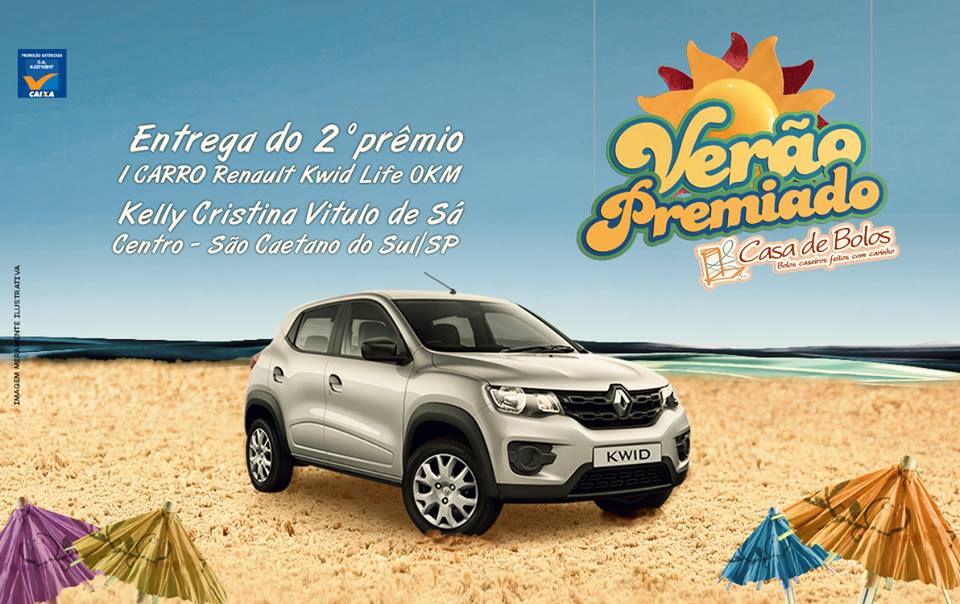 Entrega do 2º Prêmio Verão Premiado Casa de Bolos 2018