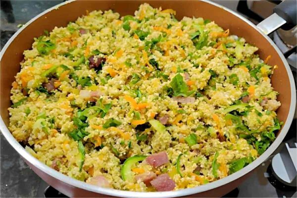 Farofa de abobrinha deliciosa e super nutritiva para acompanhar a refeição da sua família