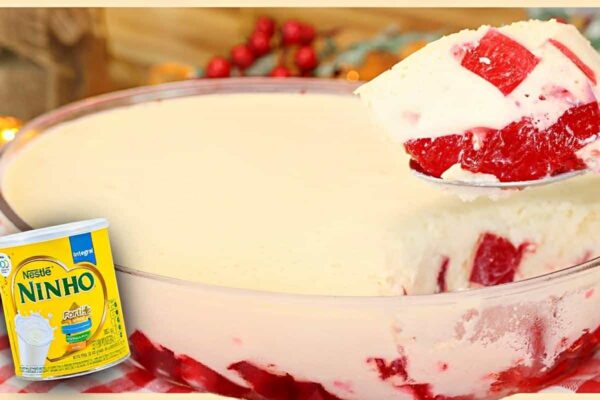 Gelatina com ninho: uma sobremesa econômica e deliciosa para a ceia de natal