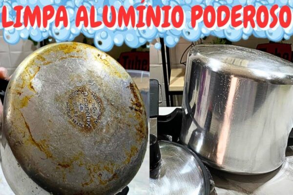 Limpa alumínio poderoso que deixa tudo brilhando como novo sem esforço para esfregar