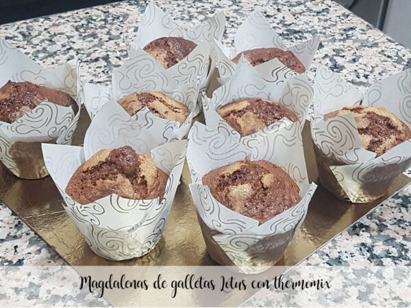 Lotus cookie muffins with thermomix