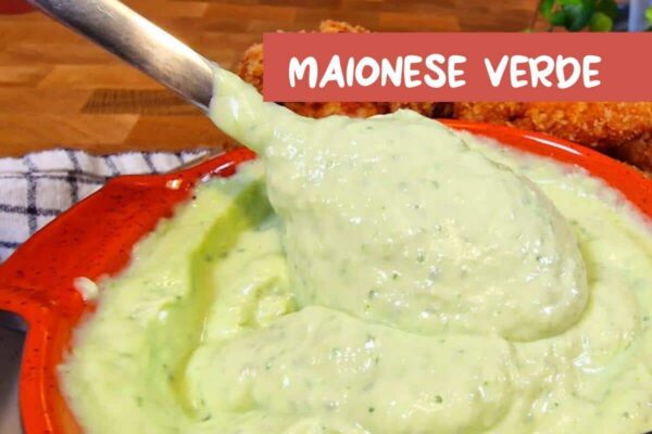 Maionese verde de lanchonete deliciosa que não precisa adicionar ovo