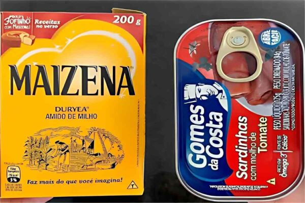 Misturei sardinha com maisena e ovos e fiz uma omelete deliciosa para o jantar