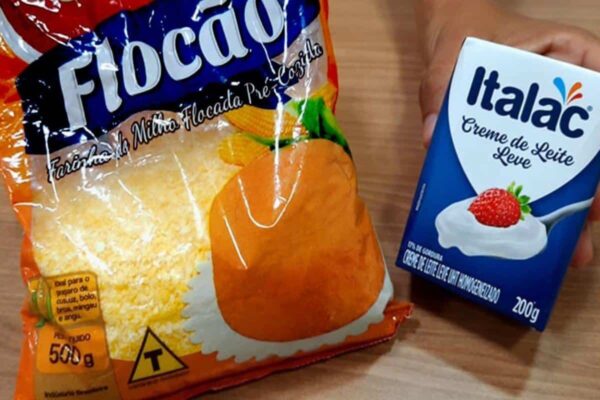 Não precisa colocar farinha de trigo nesse bolo de flocão delicioso e surpreendente