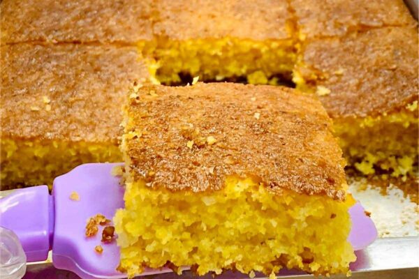 Nunca vi um bolo de flocão tão fofinho feito com 1 ovo só