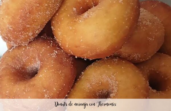 Orange donuts with Thermomix