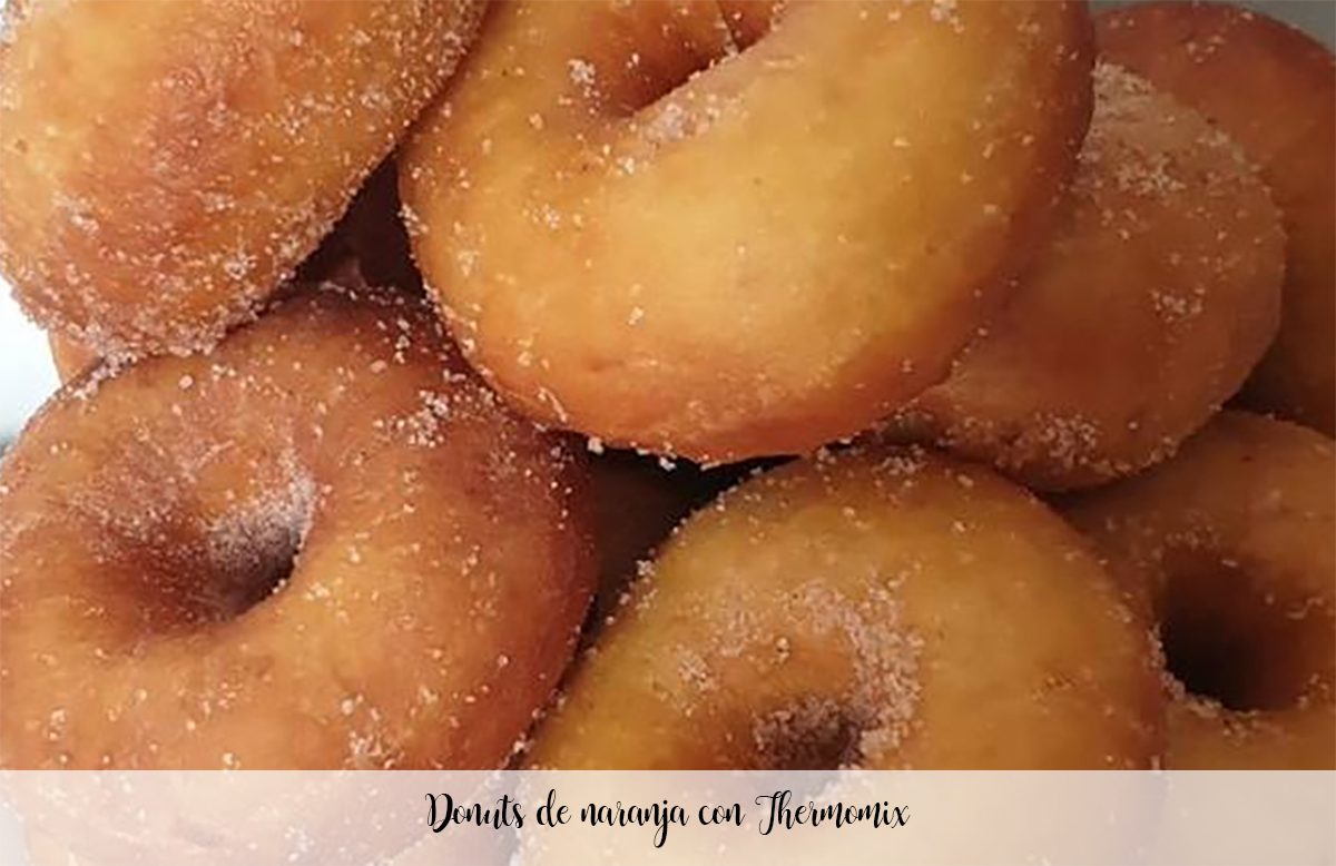 Orange donuts with Thermomix