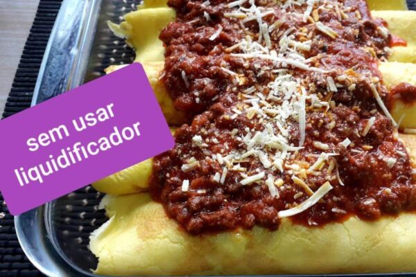 Panqueca sem farinha de trigo uma massa bem leve que a convencional