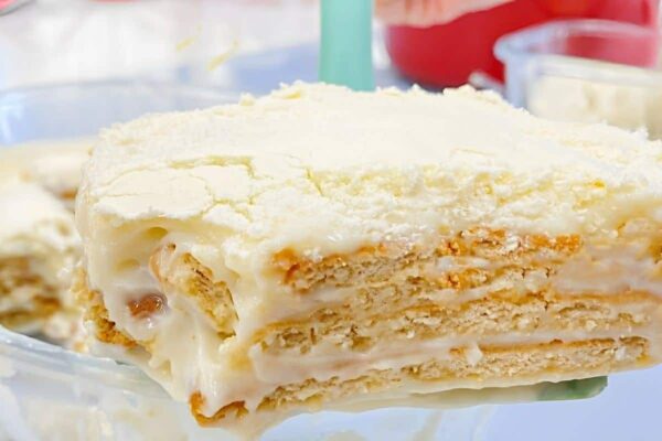 Pavê de limão com leite condensado delicioso cremoso e feito com poucos ingredientes