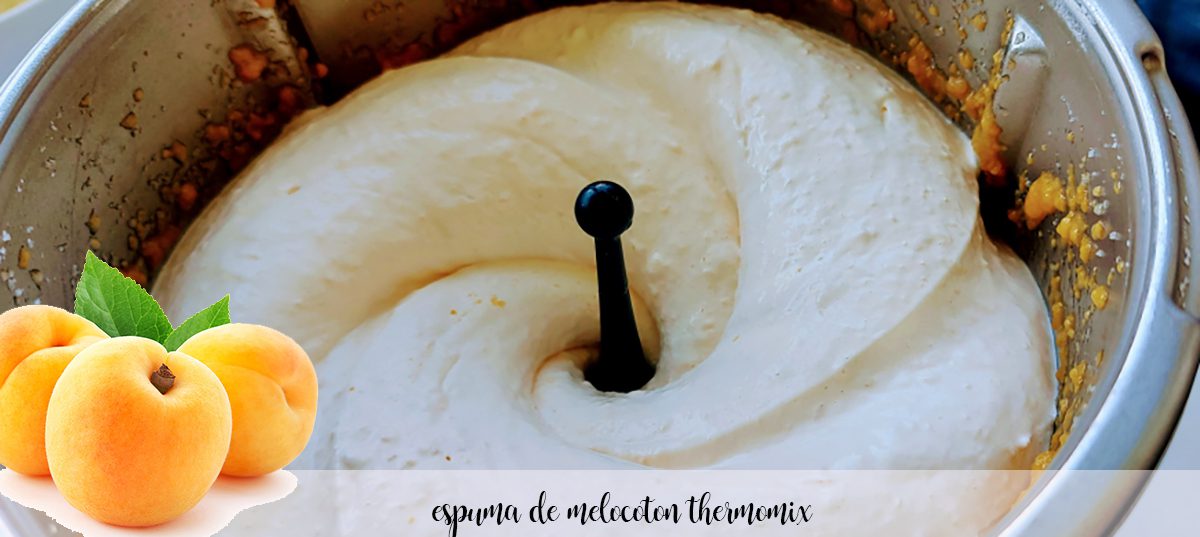 Peach foam with Thermomix