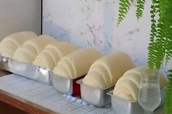 Pão caseiro sem ovos nem leite que cresce muito e fica super fofinho