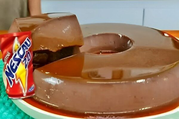 Pudim de Nescau sem ovos e sem forno delicioso e perfeito para a sobremesa do fim de semana