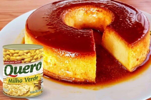 Pudim de milho de latinha muito barato para fazer e fica delicioso