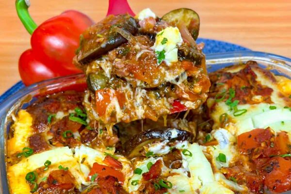 Receita de berinjela em camadas muito saborosa e perfeita para o almoço ou jantar