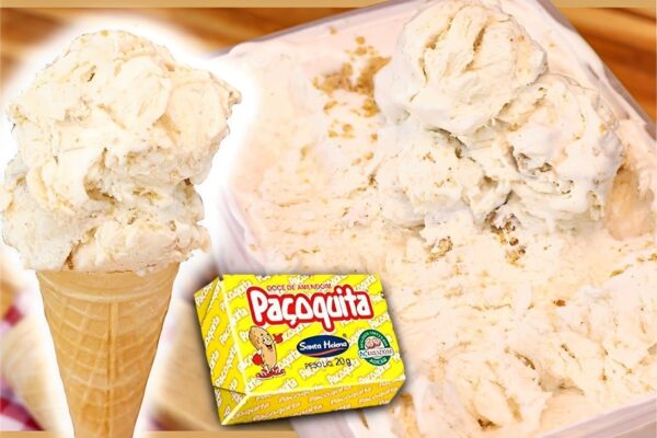 Sorvete de amendoim profissional: você bate os ingredientes uma só vez e só precisa esperar gelar