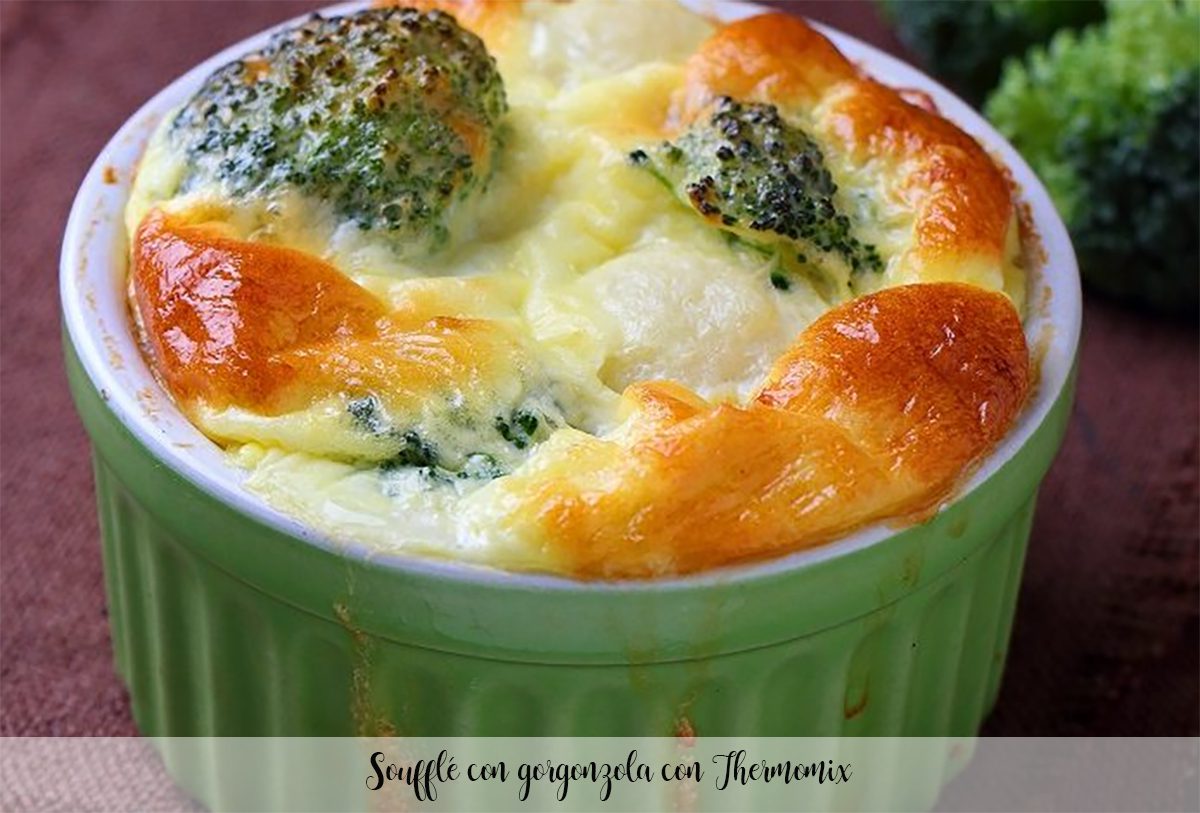 Soufflé with gorgonzola with Thermomix