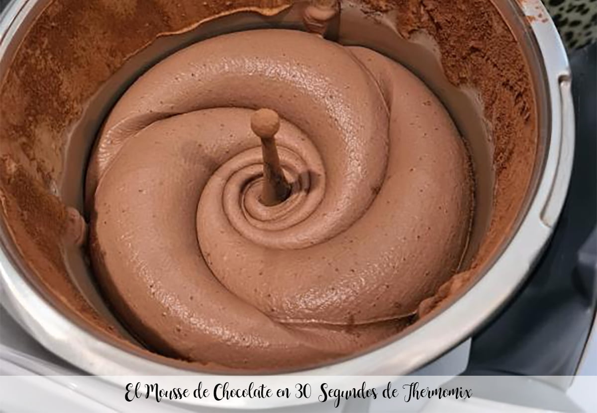 The chocolate mousse in 30 seconds with Thermomix