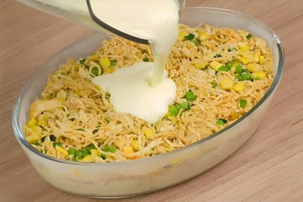 Torta de frango sem farinha de trigo leve e saborosa para comer a qualquer hora