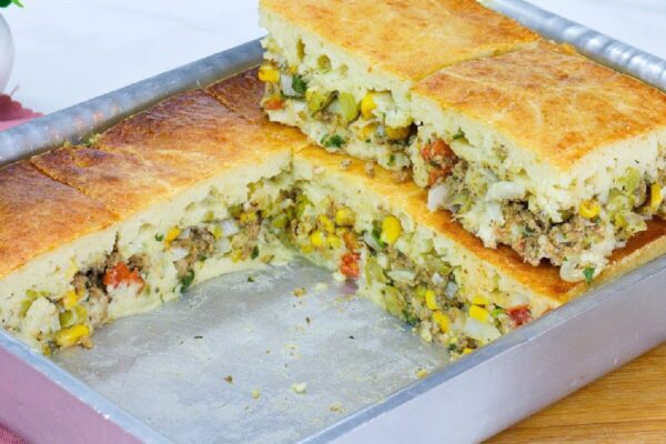 Torta de sardinha com uma massa perfeita e o recheio fica super saboroso