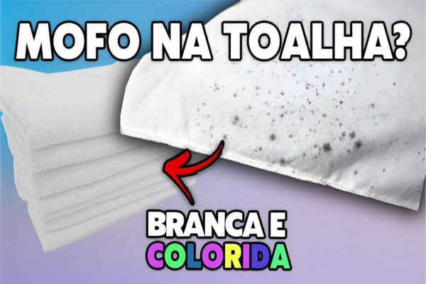 Como tirar mofo de toalha branca ou colorida usando produtos que você tem em casa
