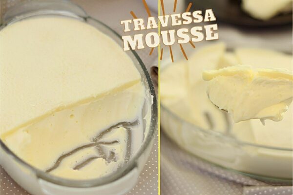 Mousse de leite ninho com chocolate branco perfeito para a sobremesa