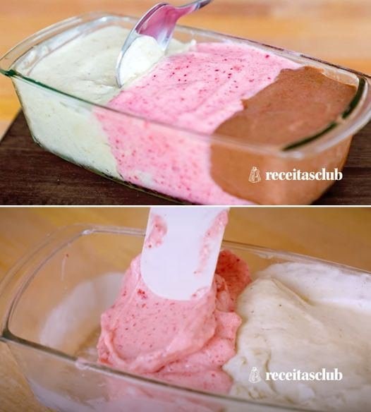 Sorvete caseiro sem açúcar