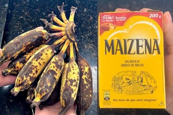 Tem banana velha em casa? Não jogue fora, prepare essa receita com Maizena, todos vão adorar