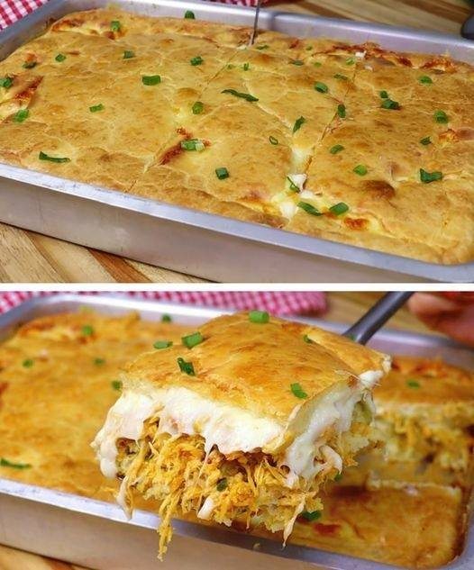 Torta de Frango Cremosa de Liquidificador