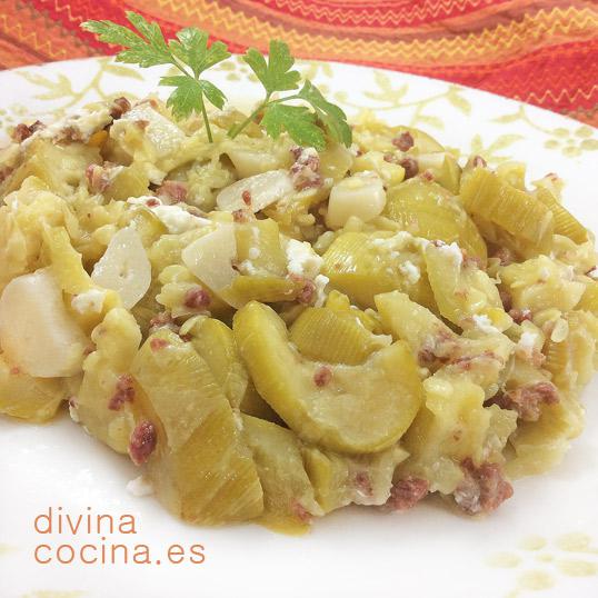 calabacines salteados con jamón y queso calabacines salteados con jamón y queso