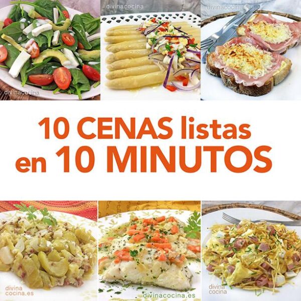 10 cenas listas en 10 minutos