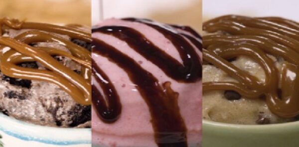 3 Helados Caseros Con sólo 2 ingredientes! Si te gusta dinos HOLA y dale a Me Gusta MIREN …