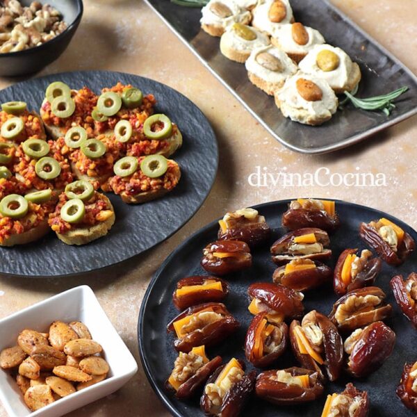 3 canapés veganos fáciles y ricos