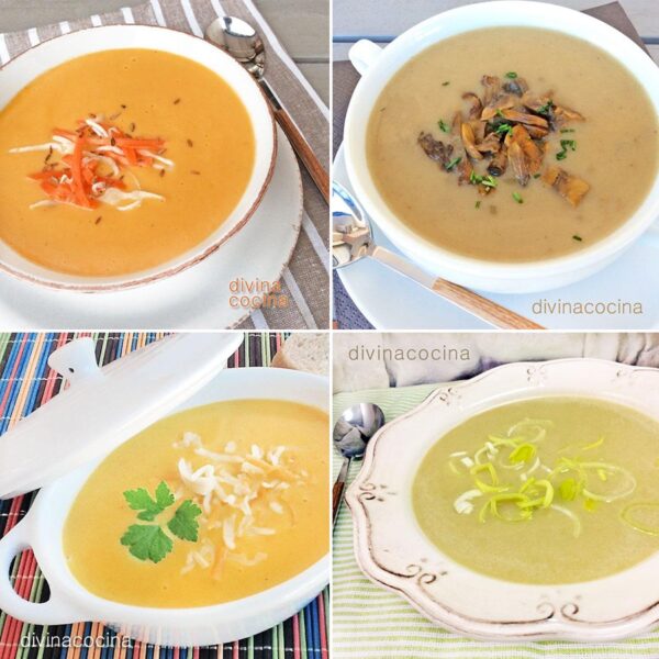 7 cremas de verduras fáciles