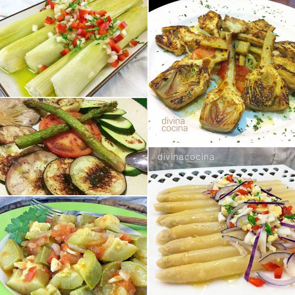 7 platos de verdura ligeros y fáciles