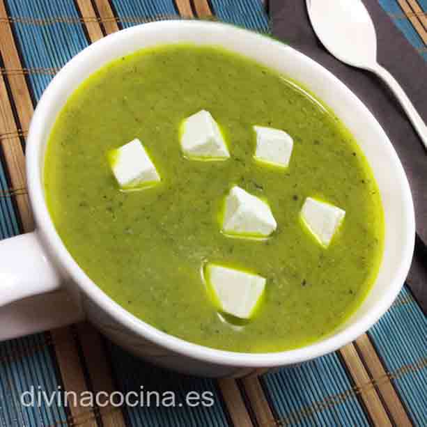 crema de brocoli y queso