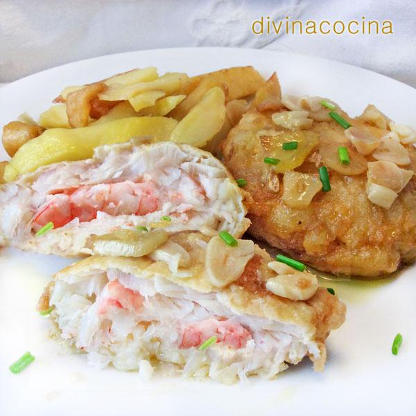 Merluza rellena rebozada Merluza rellena rebozada