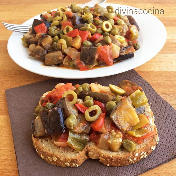 Caponata de berenjenas Caponata de berenjenas