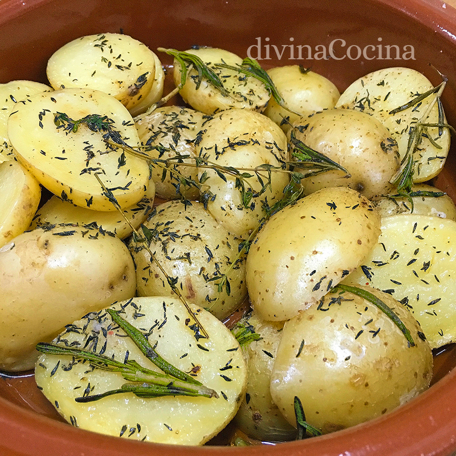 Patatas provenzal con hierbas en el microondas patatas provenzal con hierbas en el miroondas