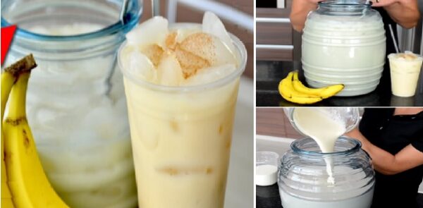 AGUA DE PLATANO refrescante y deliciosa!! ” By Vicky Receta Facil “ Si te gusta dinos HOLA y dale a Me Gusta MIREN…