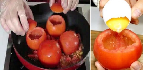 ¿ALGUNA VEZ COMIÓ HUEVO ASÍ? CON TOMATE UNA DELICIA ESA RECETA