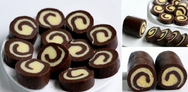 ARROLLADO DE CHOCOLATE CON LECHE CONDENSADA FÁCIL SIN HORNO, Si te gusta dinos HOLA y dale a Me Gusta MIREN…