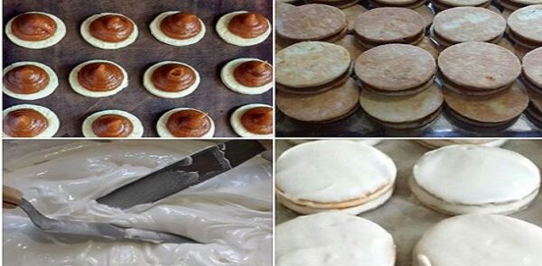 ASÍ QUEDA UN ALFAJOR TIPO HAVANA DE FRUTA, recuerden que es artesanal, y a mi gusto debe quedar así rústico y el sabor para chuparse los dedos…