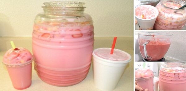 Agua Fresca de Arroz con Fresa Para Negocio ” By Carmen8a ” Si te gusta dinos HOLA y dale a Me Gusta MIREN…